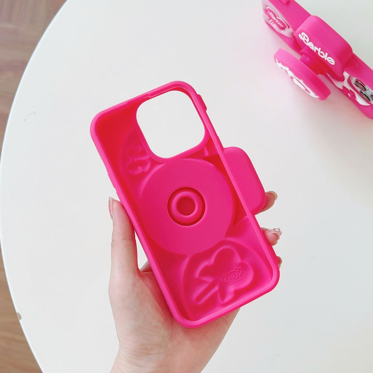 Lovely Pink Silicone Camera Case