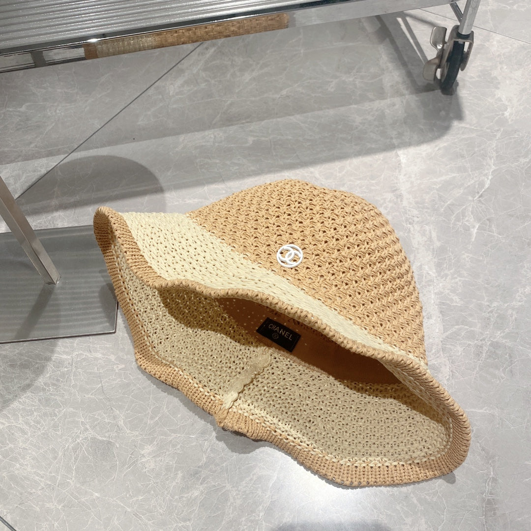 Fashion Straw Bucket Hat