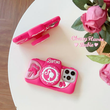 Lovely Pink Silicone Camera Case