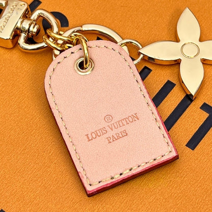 Leather Titanium Steel Keychain Keychain