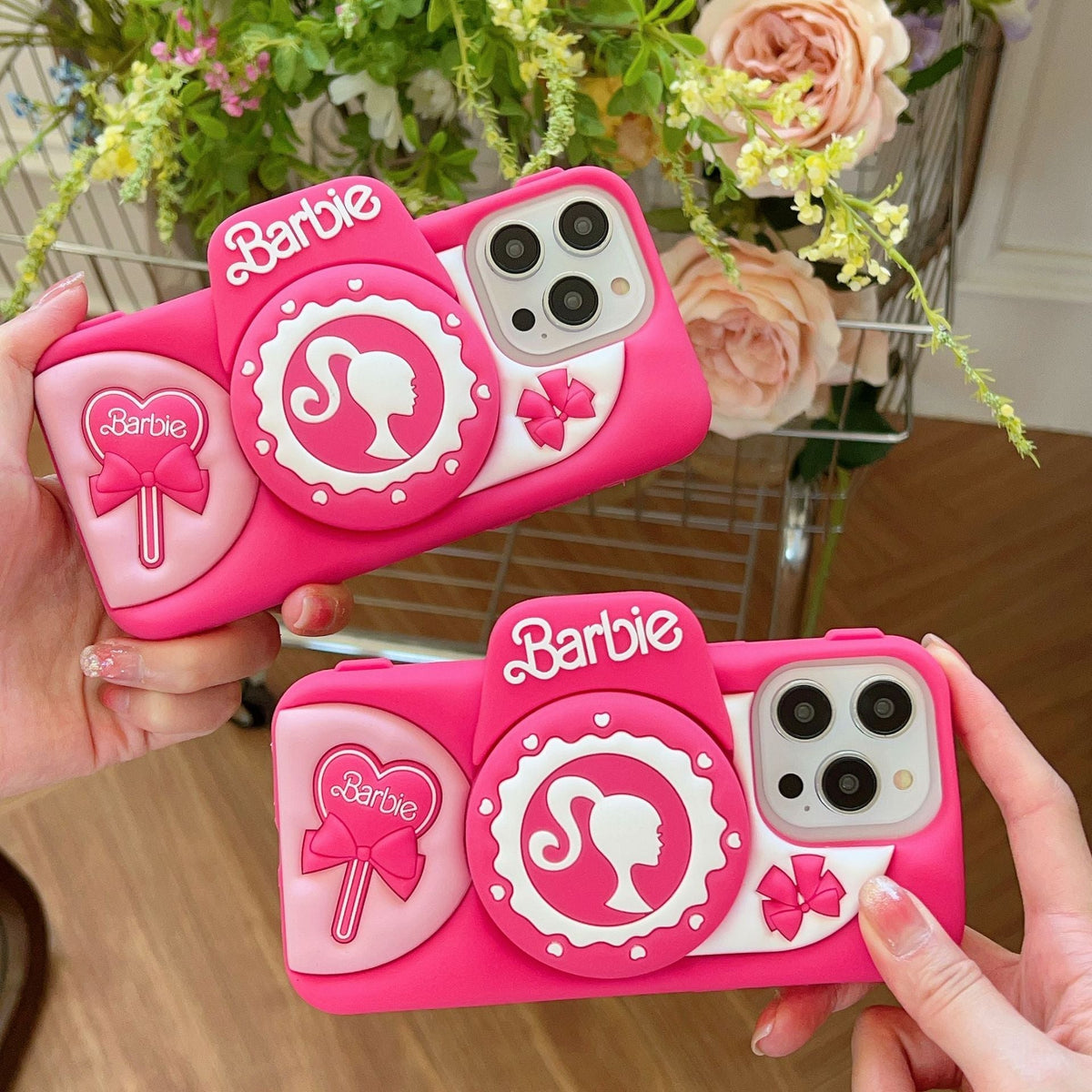 Lovely Pink Silicone Camera Case