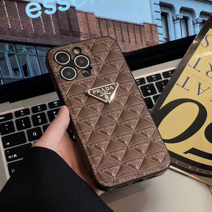 Leather Full Triangle Pattern Case