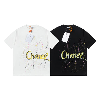 Colorful handmade graffiti t-shirt