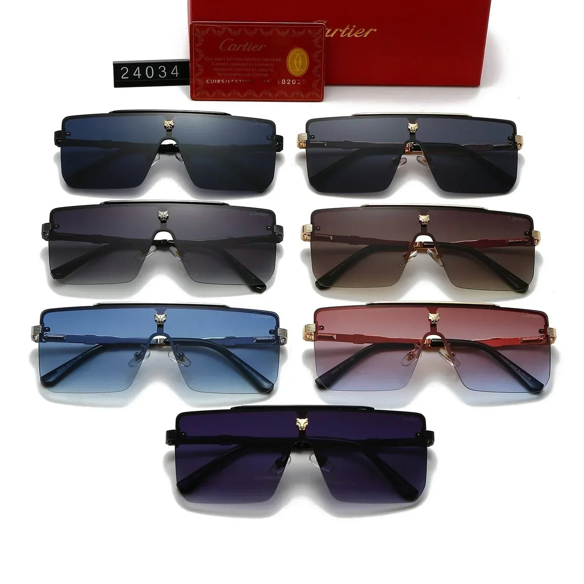 New frameless oversized sunglasses for men and women