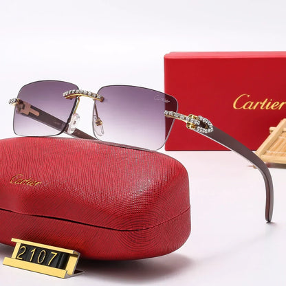 6 Colors Diamond Frameless Sunglasses 2107