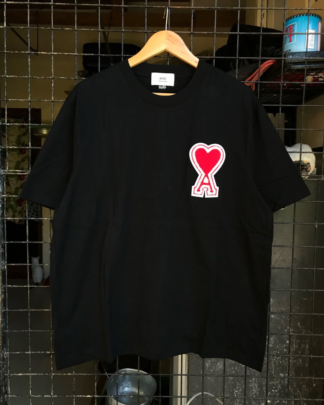 Solid color love short sleeve T-shirt