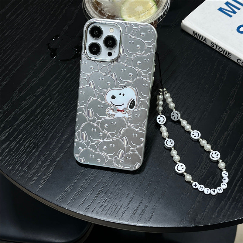 Electroplated Cute Dog Case