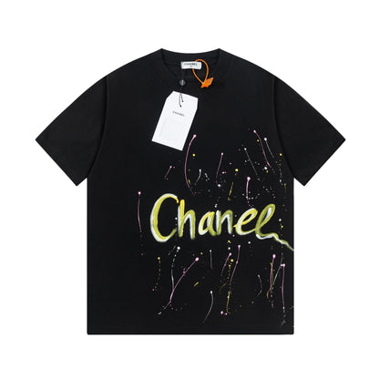 Colorful handmade graffiti t-shirt