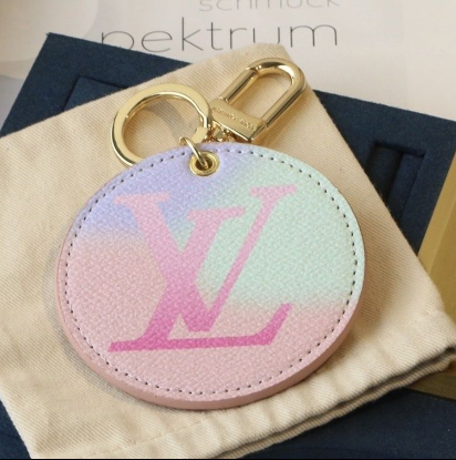 Gradient Purple Monogram Keychain