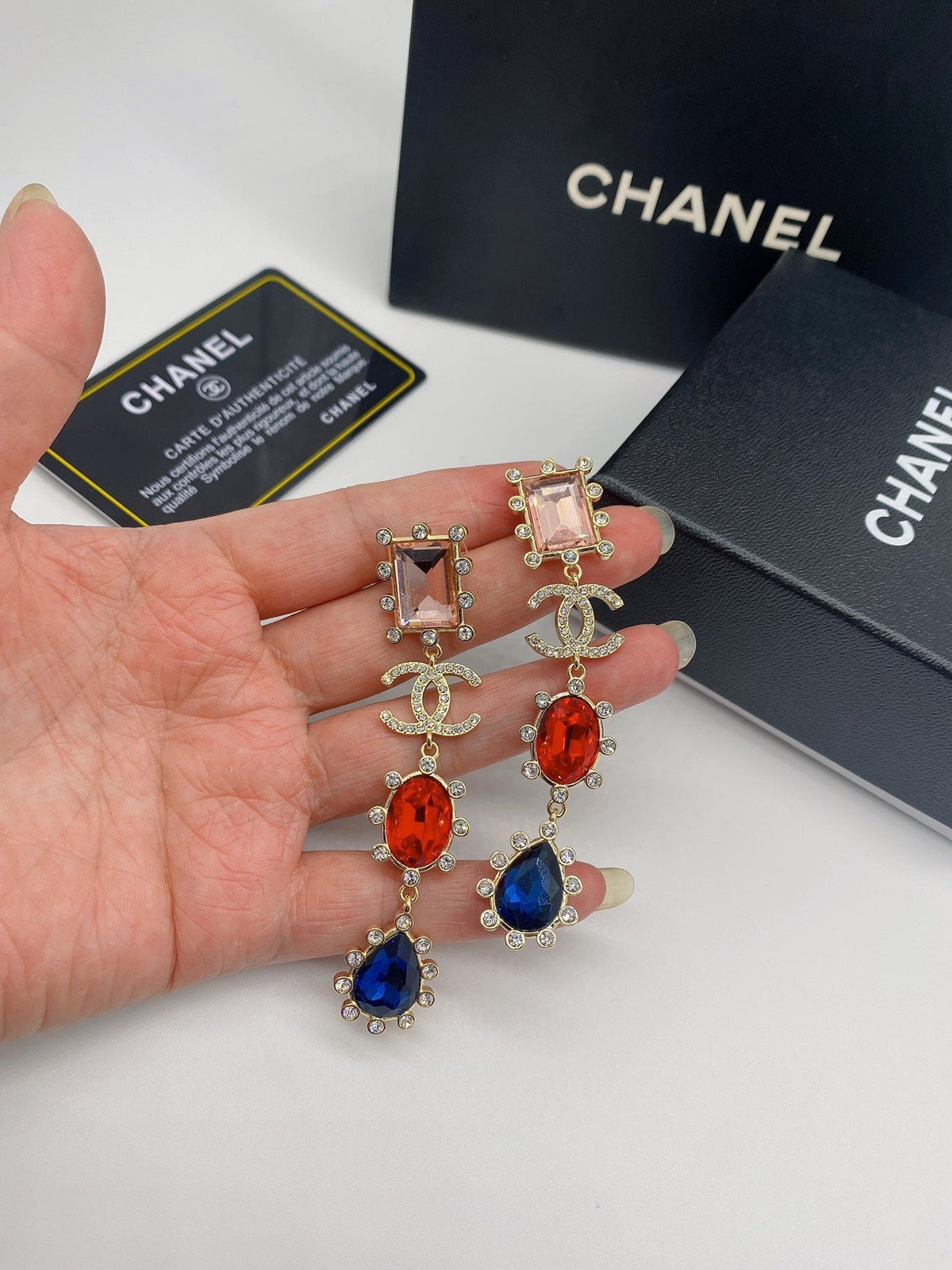 Drop Shaped Gemstone Earrings