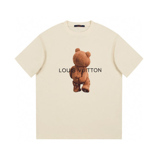 Bear print fashion t-shirt
