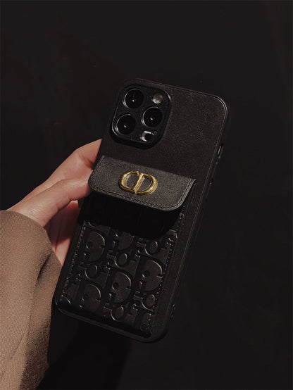 Luxurious leather coin purse case
