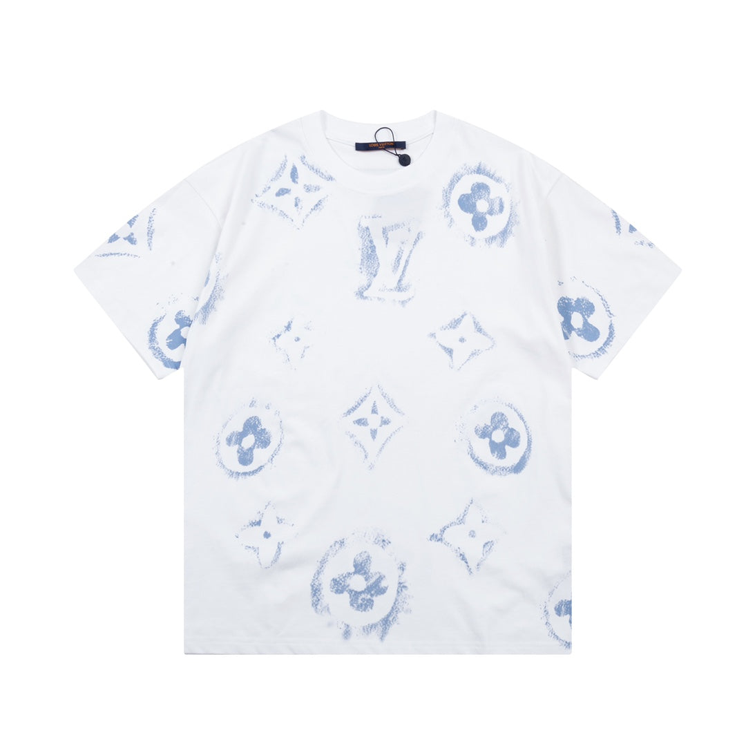 Retro graffiti print T-shirt