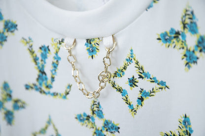 Green Floral Print T-Shirt