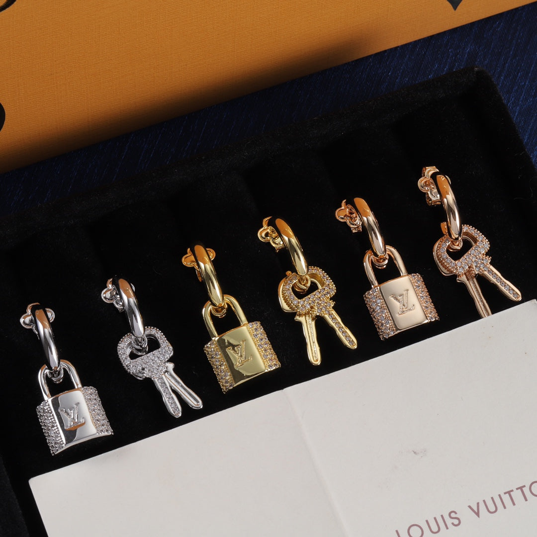 Fashion Padlock Earrings